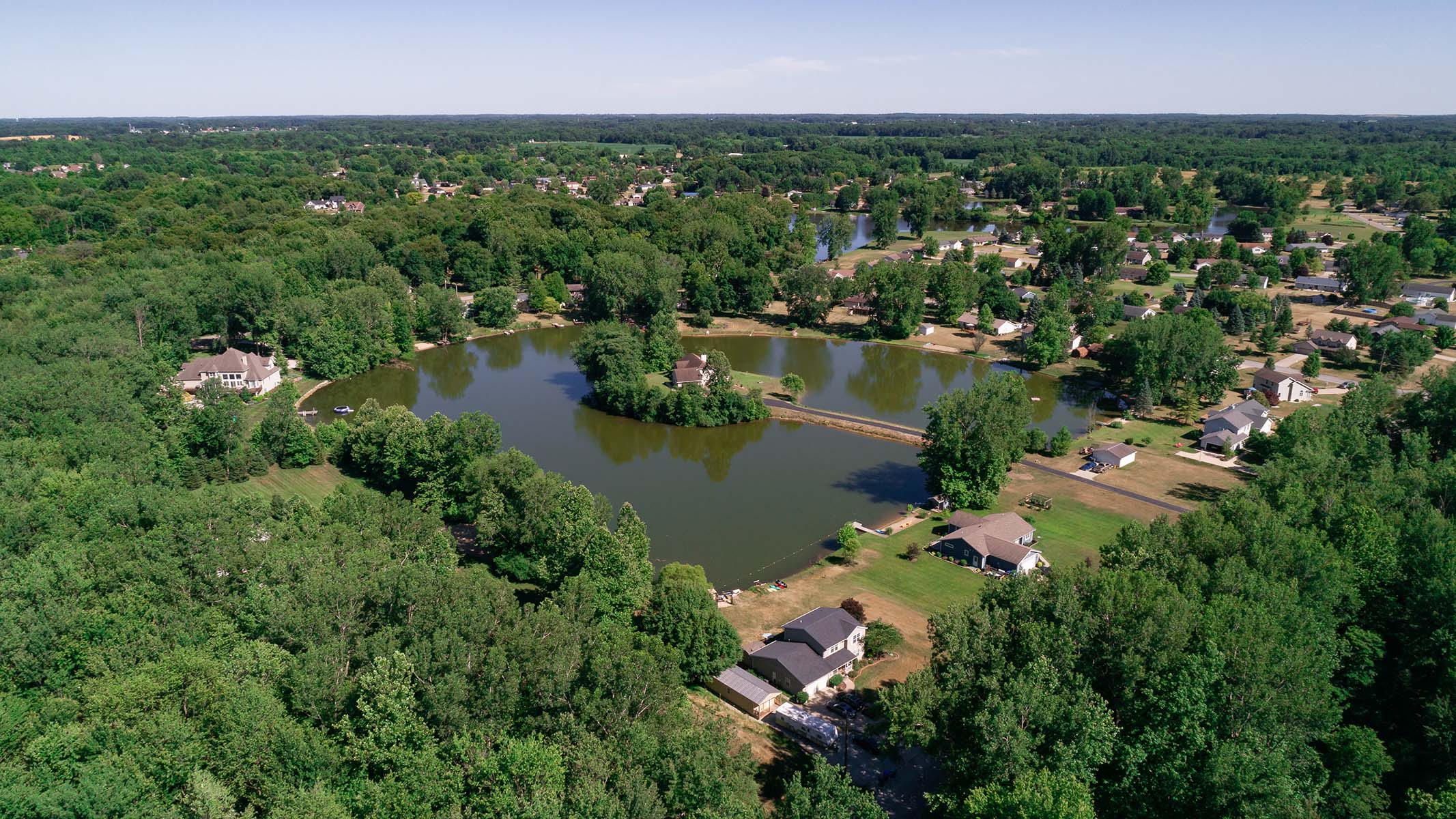 Lilly Center for Lakes & Streams image of Horseshoe Lake, Kosciusko County, Indiana