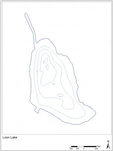 Loon Lake Bathymetry Map