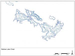 Sawmill Lake Bathymetry Map