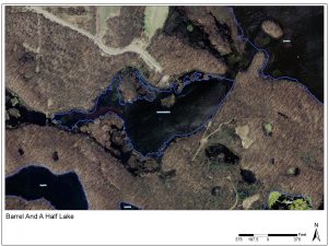 Map of Barrel & A Half Lake