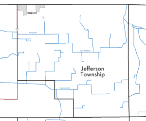 Jefferson Township Streams Map