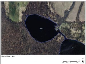Map of North Little Lake