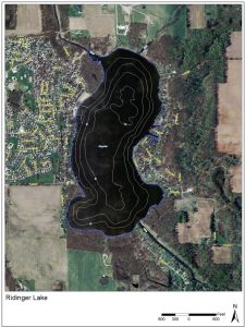 Map of Ridinger Lake