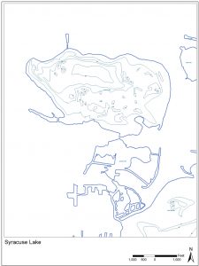 Syracuse Lake Bathymetry Map