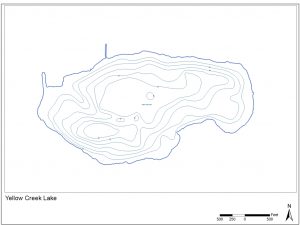 Yellow Creek Lake Bathymetry Map