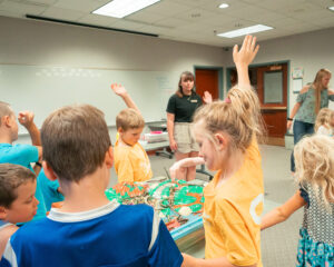 Stories & STEM, warsaw, library, lilly center for lakes & streams, education, elementary,